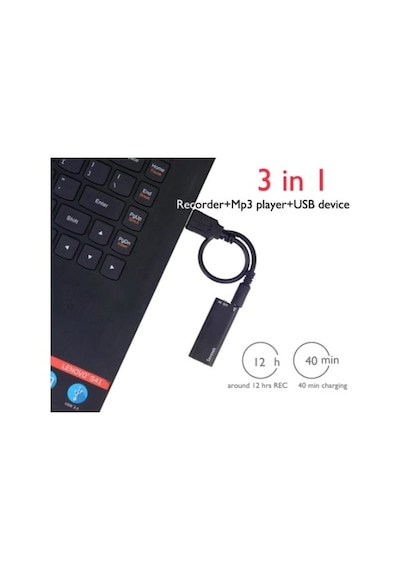 Küçük Mini Ses Kayıt Cihazı 8 Gb