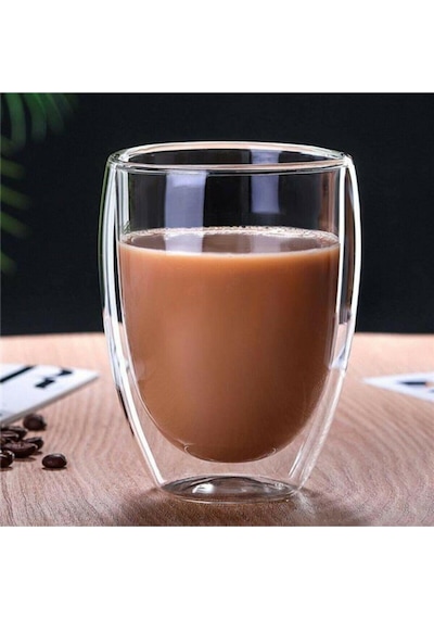 Perotti Çift Cidarlı 300Ml Cam Bardak