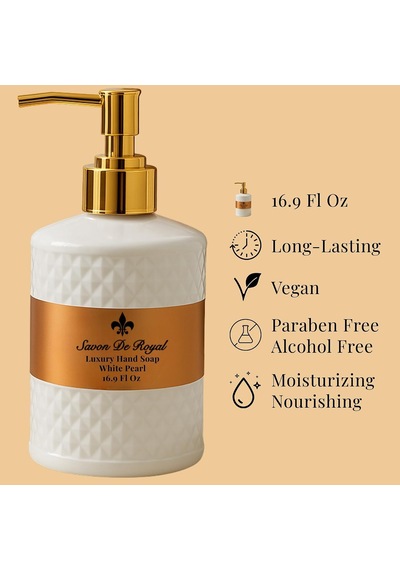 Luxury Vegan Sıvı Sabun White Pearl 500 Ml, Misk, Vanilya Diğer