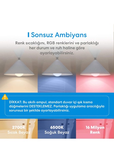 Meross Akıllı Rgb Ampül 810l/9w Msl120 Apple Home Destekli
