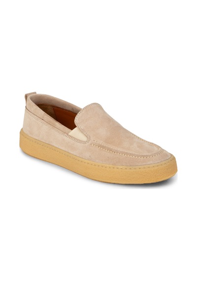 Deery Erkek Hakiki Süet Bej Loafer Ayakkabı - 02047mbejc01