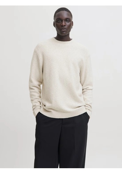 Jack & Jones Jack&jones 12286144 0 Yaka Erkek Triko - Krem