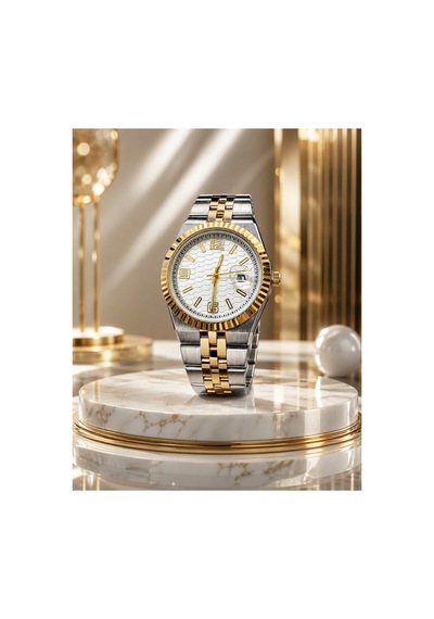 Datejust Çelik Erkek Kol Saati Takvimli Babalar Serisine Özel Beyaz-altın-gümüş - 884416004 Gümüş