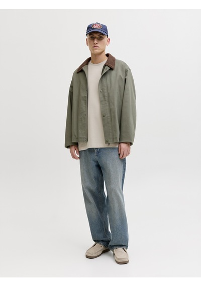 Jack&jones Jjebarron Tee Ss O-neck Noos Bej