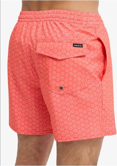 Stretch Printed Volley 16" Hot Coral