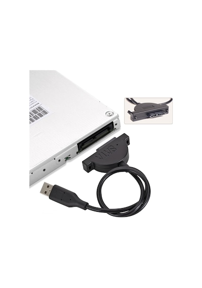 Usb 2.0 To 7+6 13Pin Slimline Sata Laptop Cd/Dvd Rom Optical Driv