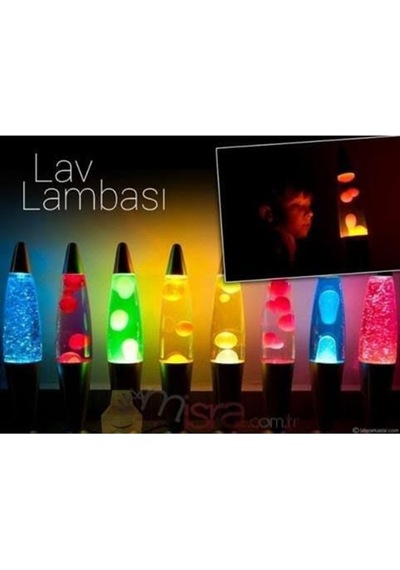 Dekoratif Ev Hediyesi Büyük Boy Konsept Yeşil Lav Lambası HDH75