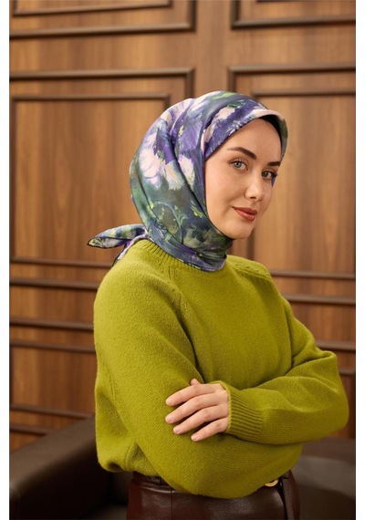 Silk Home Twill İpek Eşarp 11486-25 Koyu Lacivert