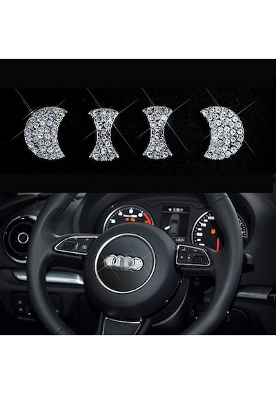 Audi Taşlı Direksiyon Logosu Kristal Audi Stone Steering Wheel