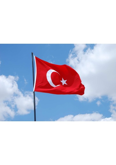 300x450 Cm Türk Bayrağı Alpaka Kumaş T09