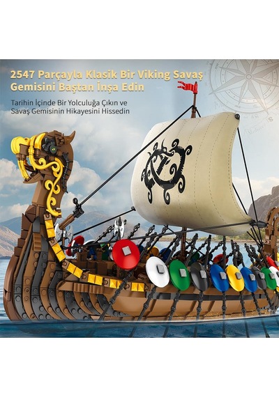 Reobrix Viking Ship 66101 Brick Yapım Seti