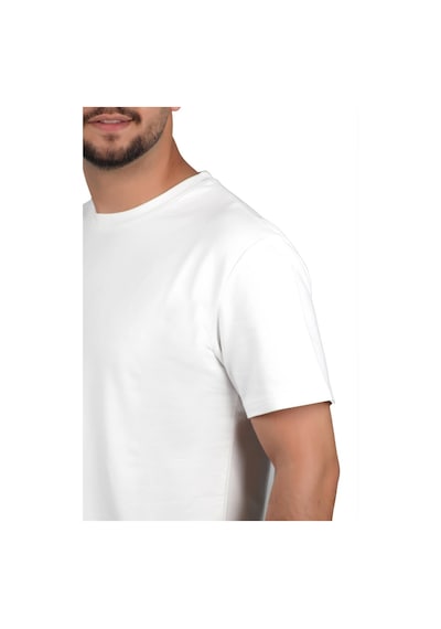 Manta 2610 Erkek Penye T-shirt-26883-beyaz Beyaz