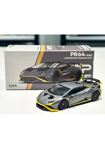 Pop Race Lamborghini Huracan Sto Matte Grey 1/64 242 2026