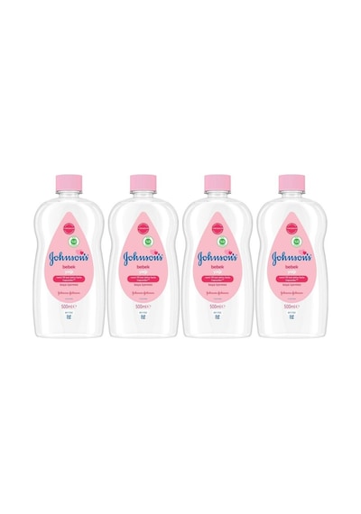 Johnsons Baby Bebek Yağı 500 Ml Nemlendirici Pembe 4'lü Set