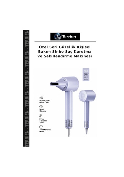 Özel Seri Güzellik Kişisel Bakım Sinbo Saç Kurutma Ve Şekillendirme Makinesi
