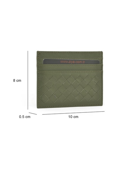 Ziya, Unisex Hakiki Deri Kartlık 1539852z05 Yeşil 1539852z05 630 Yeşil