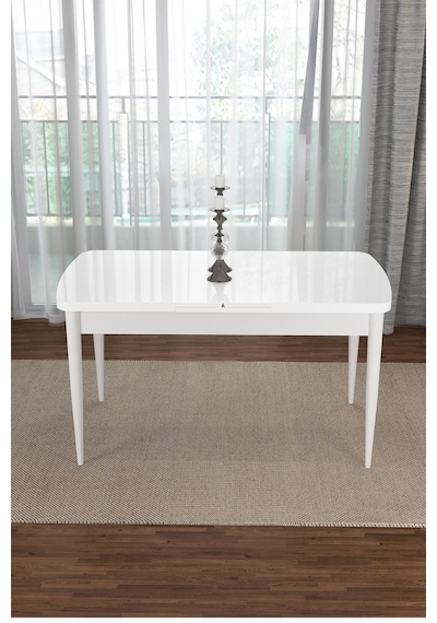 Familieconcept Zümra Serisi, Beyaz 80x132 Açılabilir Mdf Mutfak Masası Takımı 4 Adet Sandalye Siyah Familieconcept Zümra Serisi, Beyaz 80x132 Açılabilir Mdf Mutfak Masası Takımı 4 Adet Sandalye Siyah