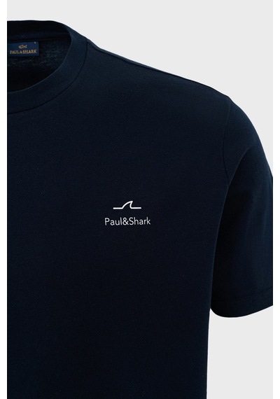 Paul & Shark Erkek T Shirt 24411087 013 Lacivert Lacivert