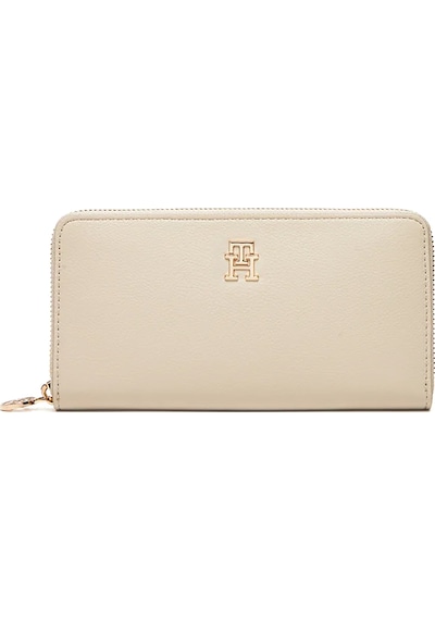 Tommy Hilfiger Kadın Krem Cüzdan Aw0aw17482-acı Krem