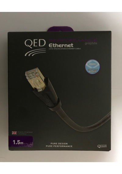 QED QE-6801 Performance Ethernet Graphite CAT6 1,5 m