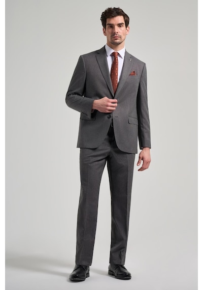 İmza Kendinden Desenli Bez Ayağı Mono Yaka Tam Astar Esnek 4 Drop Comfort Fit Takım Elbise 1001250169 Füme İmza Kendinden Desenli Bez Ayağı Mono Yaka Tam Astar Esnek 4 Drop Comfort Fit Takım Elbise 1001250169 Füme