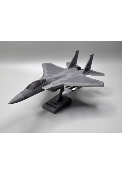F-15 Uçak Kit Kart Maket Gri