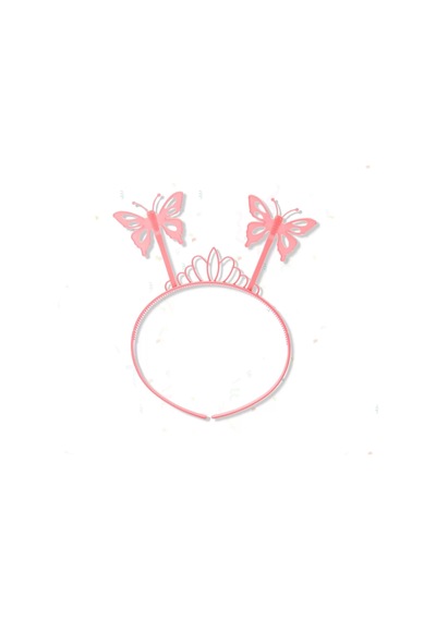 Pembe Kelebek Kız Seti 50 Cm Kelebek Kanadı, Taç Ve Asa 1