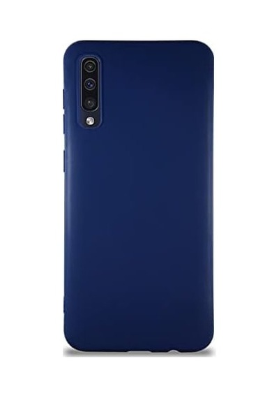 Galaxy A50 İle Uyumlu Kılıf Soft Premier Renkli Silikon Kapak - Lacivert 50 x 22