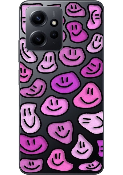 Xiaomi Redmi Note 12 Uyumlu Şeffaf Kılıf Wallpaper 7 Tasarımlı
