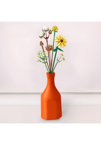 Fun4kid Mini Bloklar Çiçek Buketi Yapı Setleri, Yapay Çiçekler, Yapı Taşları, Dekorasyon, Ev, 646 Adet, Yetişki Diğer