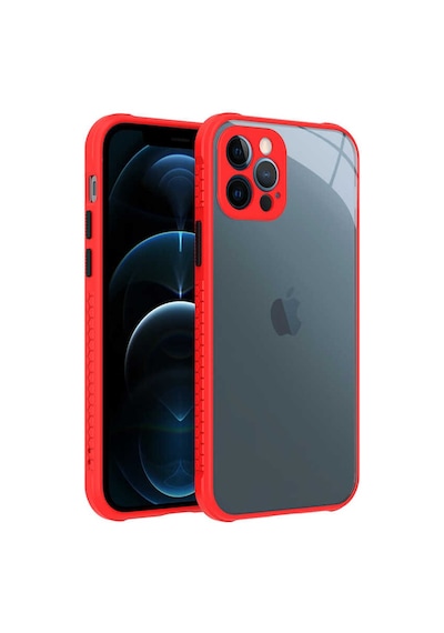 Apple Uyumlu iPhone 12 Pro Uyumlu Kaff Kılıf-kırmızı Kirmizi -