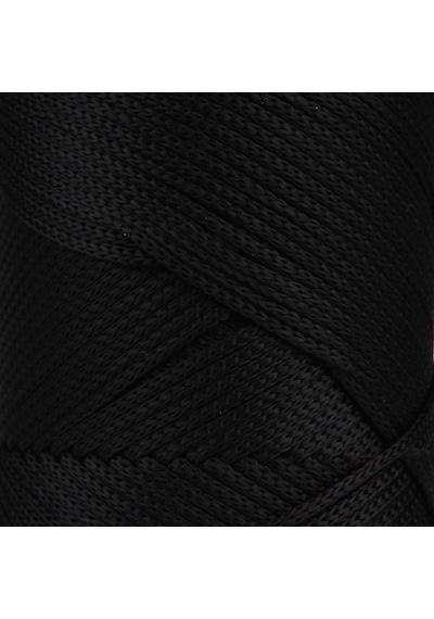 2 Mm - 200 Gr Polyester Makrome Ipi Siyah 230 M Polyester Makrome Ip Supla Ip Ve Çanta Ipliği