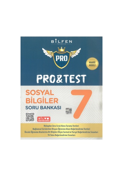 Bilfen Yayıncılık 7.sınıf Pro&test Sosyal Bilimler Soru Bankası Maarif Model