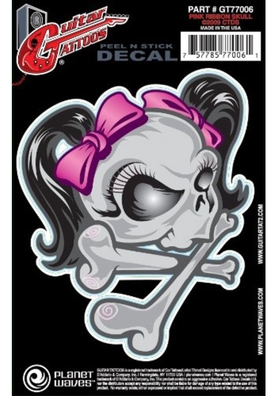 Planet Waves Ribbon Skull Gt77006 Gitar Sticker Abanoz