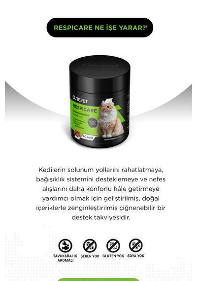 Kedi Solunum & Bağışıklık Destek Paketi