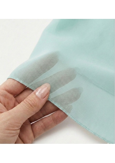 Jz Shop Düz Sade Şifon Kare Fular - Zarif Kadın Boyun Fuları Ve Bandana 50x50cm Su Yeşili