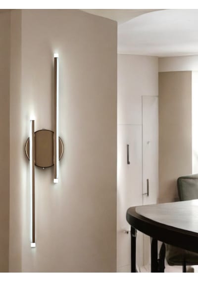 Sare Aplik Kahverengi Gün Işığı Ledli Banyo Mutfak Duvar Aplik Kahverengi