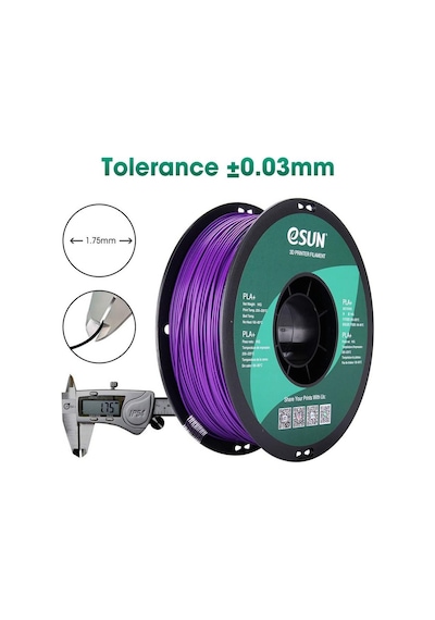 Esun Pla Plus Filament Mor 1.75mm 1000gr