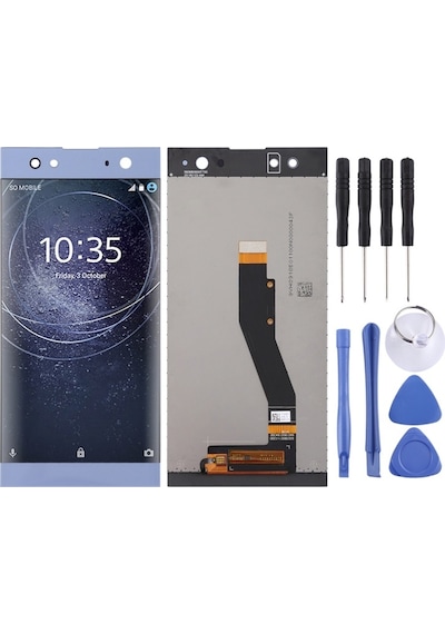 Cbtx Sayısallaştırıcı Tam Montajlı Sony Xperia Xa2 Ultra İçin Lcd Ekran Mavi