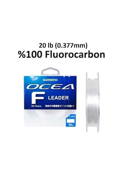 Shimano Ocea F Leader EX Fluorocarbon Misina 50m 20lb 0.377mm