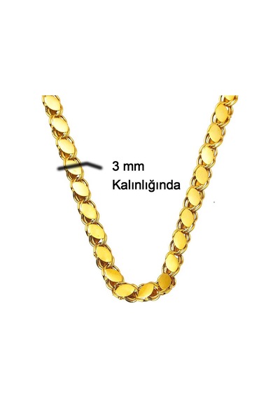 Bilezikci Maraş Pullu 14 Ayar Altın Zincir 55 Cm. 7224-55