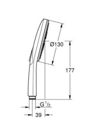 Grohe El Duşu 3 Akışlı 13 Cm Smartactive Phantom Black - 22127kf0 Gümüş