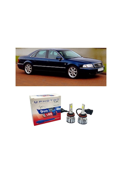 Audi A8 D2 Uzun Far Ampulü Hb3 Duo Yeni Seri Beyaz 1994-2002