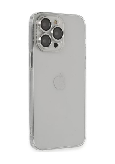 Newface Apple İphone 13 Pro Max Kılıf Luko Lens Silikon - Gümüş
