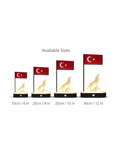 Türkiye Bayrak Dekoru Kişiselleştirilebilir Led Tabanlı Masa Üstü Manifest Hediyelik Ofis Ev Dekoru 3d Baskı Özel Tasarım 1