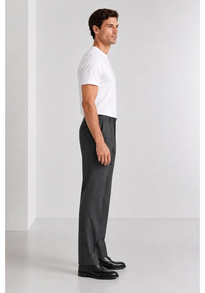Bihan Store Erkek Slim Fit Yün Karışımlı Zeta Gabardin Kumaş Pileli Pantolon 004-antrasit Bihan Store Erkek Slim Fit Yün Karışımlı Zeta Gabardin Kumaş Pileli Pantolon 004-antrasit