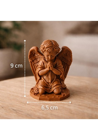 Dua Eden Melek Biblo Dekoratif Melek Figürü Küçük Melek Heykeli Masa Sehpa Kitaplık Vitrin Ev Dekoru 9 Cm