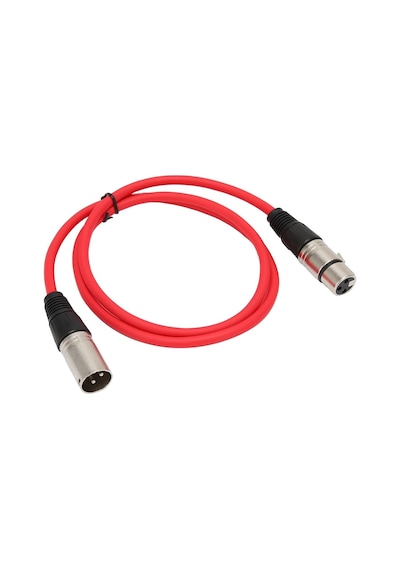 Mikrofon Kablosu 10 M - Xlr Erkek Xlr Dişi Kırmızı