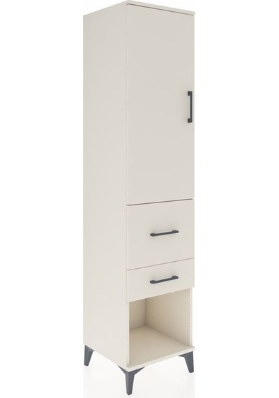 Hyperion Dolap 3 Raflı 2 Çekmeceli Tek Kapaklı 44x44x195 Aytaşı-aytaşı Aytası