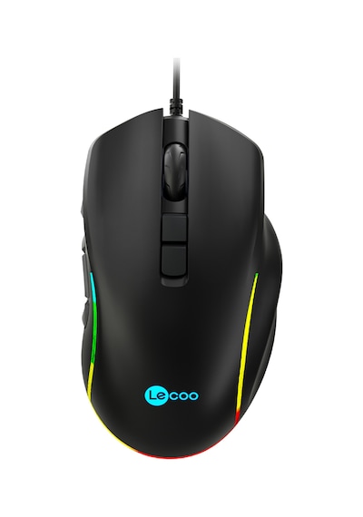 Lecoo MS140 Kablolu 6400DPI 10 Makro Tuşlu RGB LED Gaming Optik Mouse